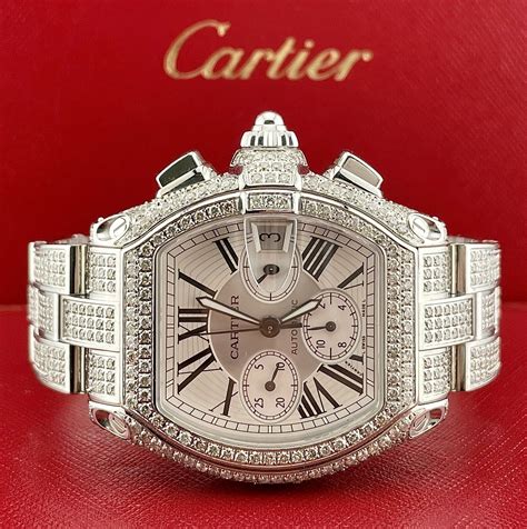 cartier roadster watch with diamonds.